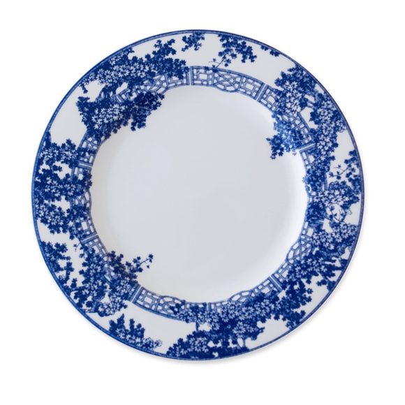 Caskata Toile Tales Blue salad plate - Picture 1 of 3
